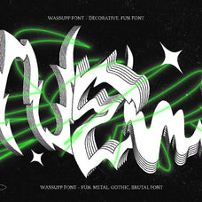 Wassupp Font - Brutal Bold Font
