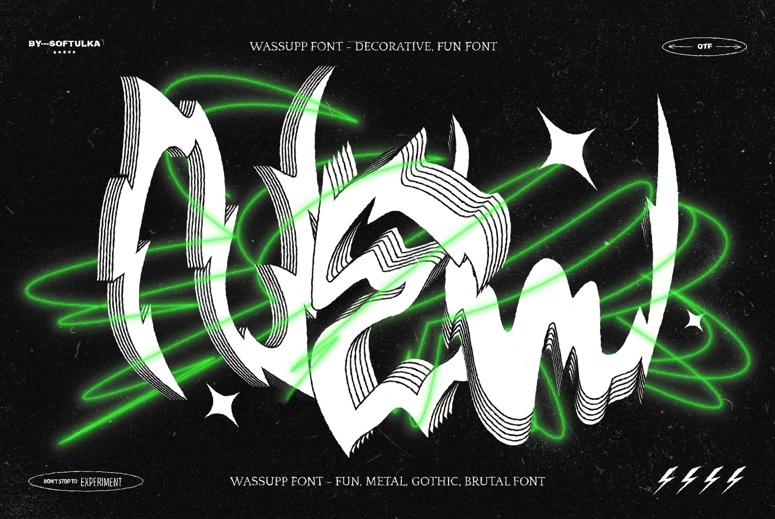 Wassupp Font - Brutal Bold Font