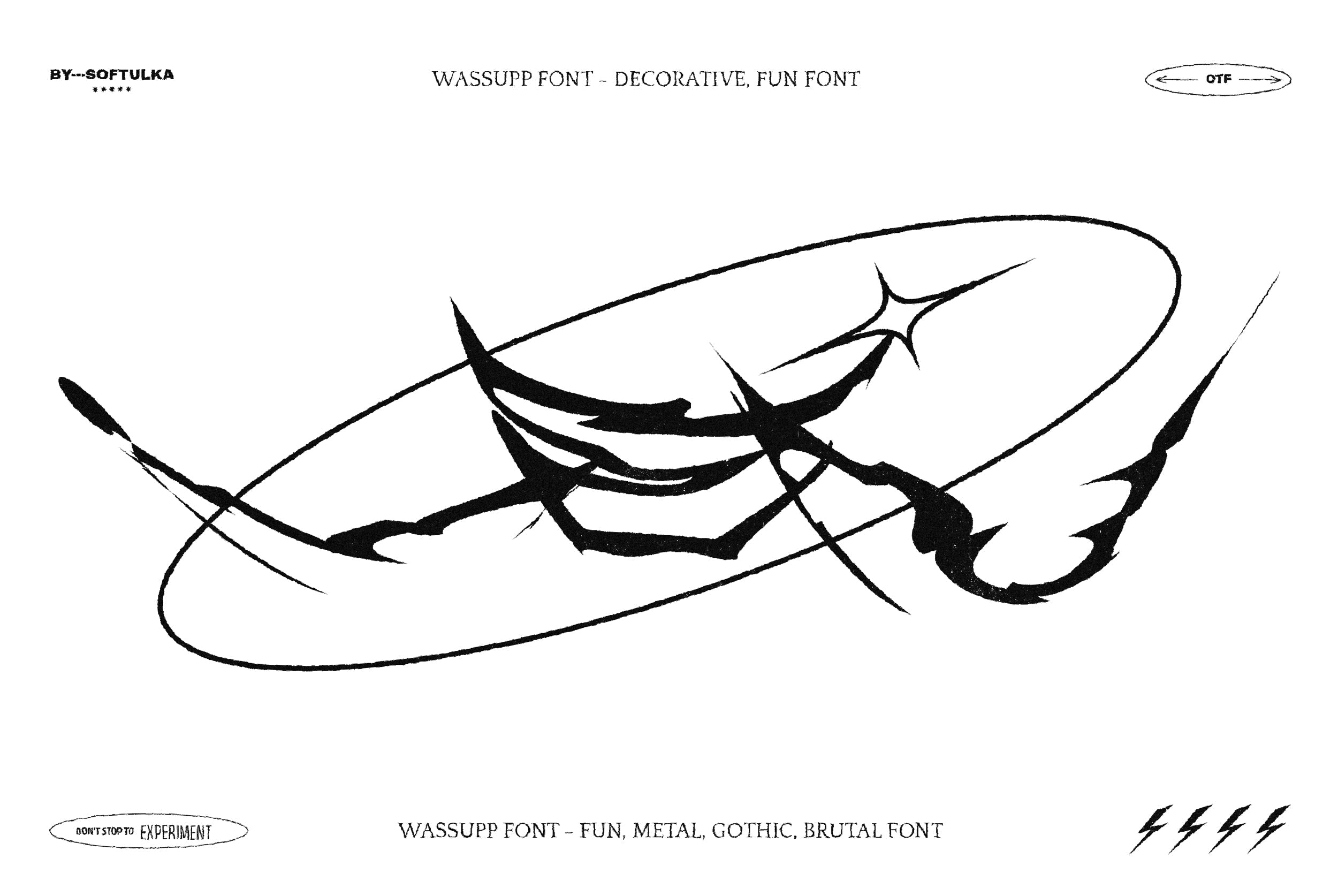 Wassupp Font - Brutal Bold Font