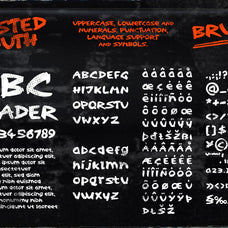 Wasted Youth: A 90s Grunge Brush Font