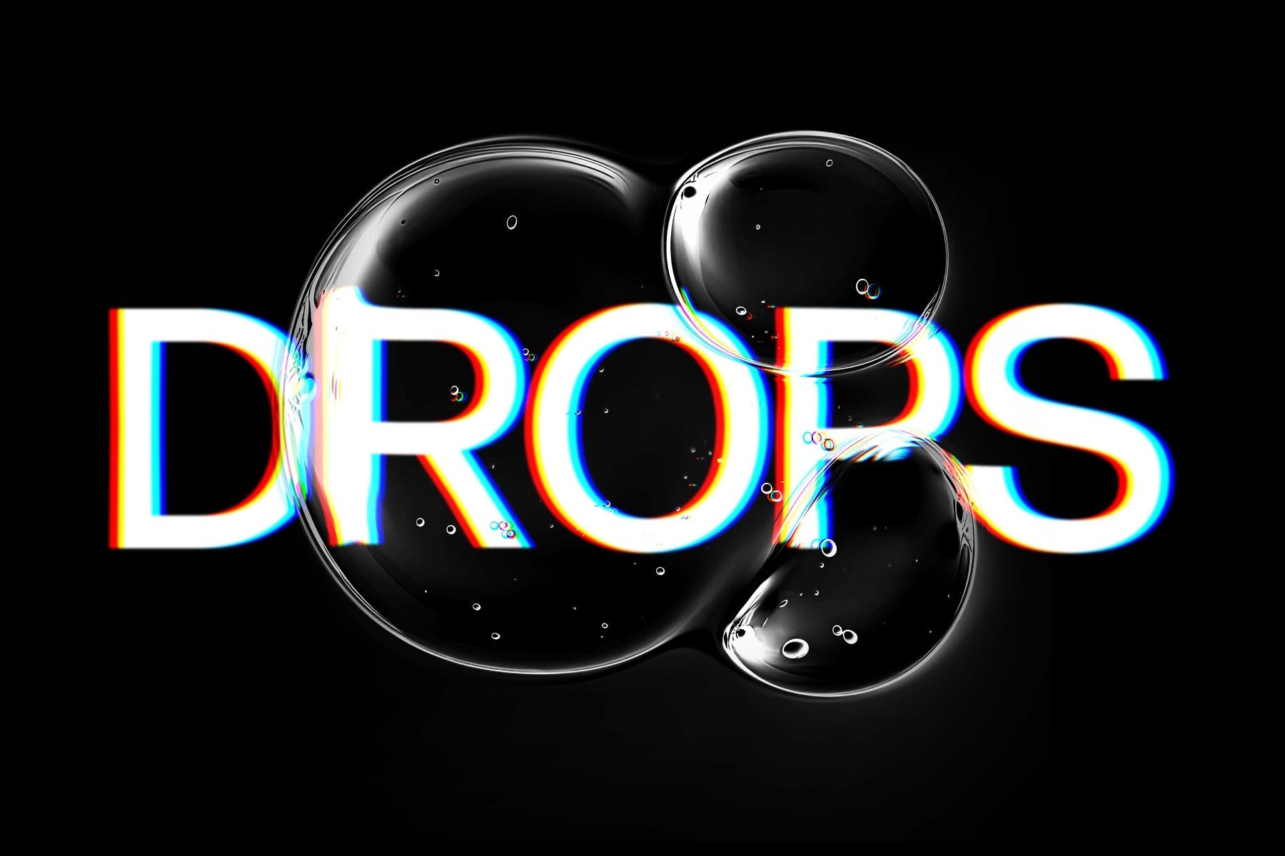 Water Drops Text Effects