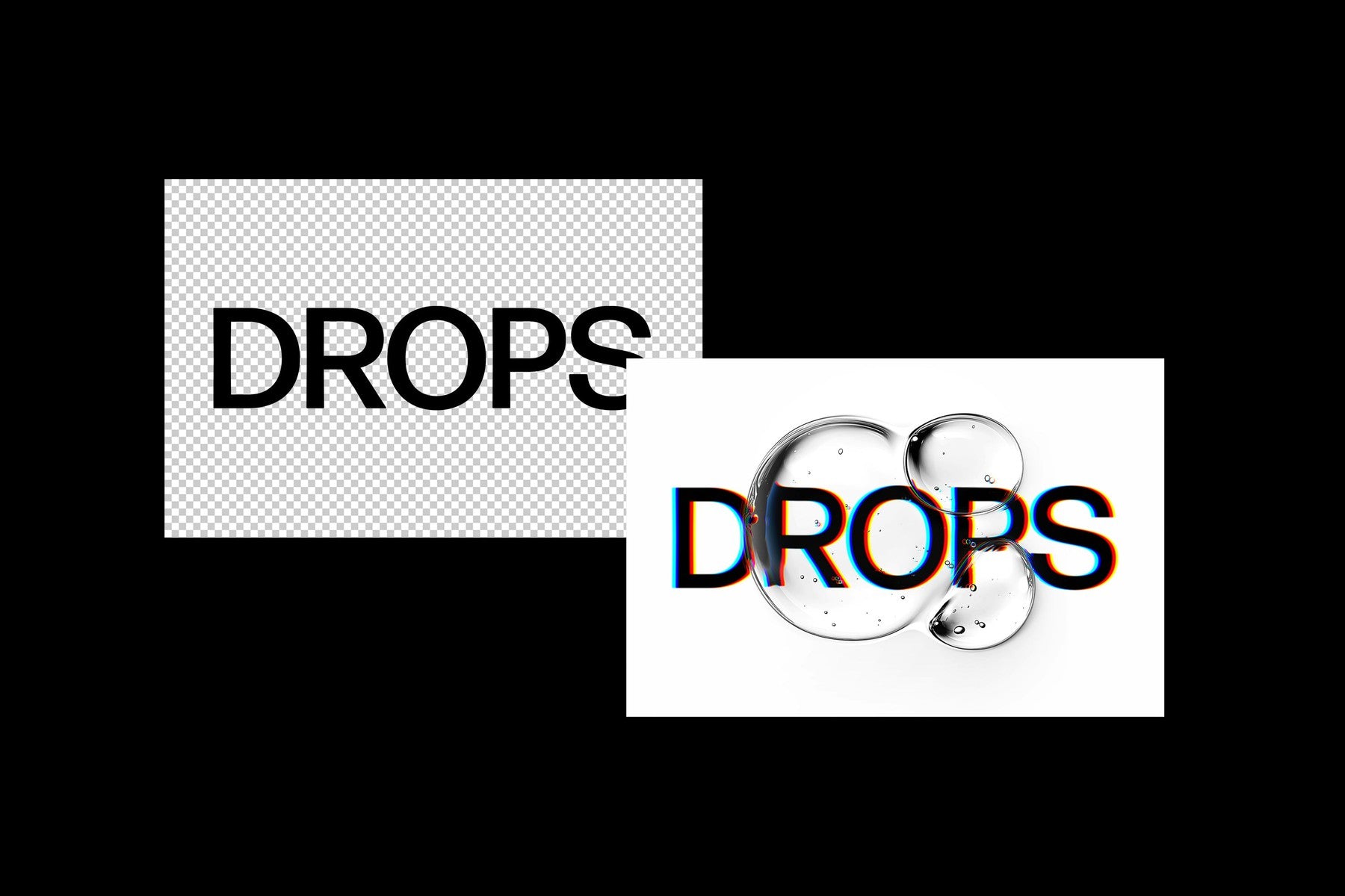 Water Drops Text Effects