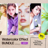 Watercolor Paint Photo Effect Bundle