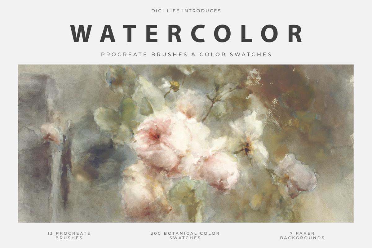 Watercolor Procreate Brushes by Digi Life – Studio 2am