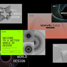 Wave Lines - 100 Vector Shapes