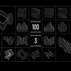 Wave Lines - 100 Vector Shapes