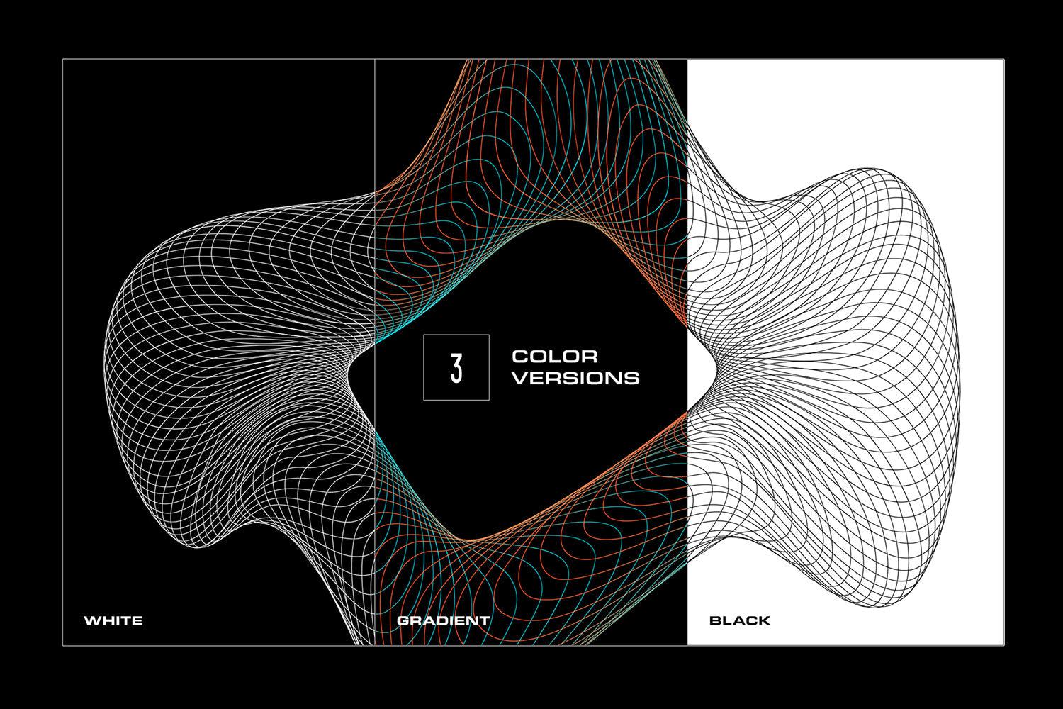 Wave Lines - 100 Vector Shapes
