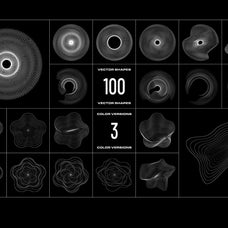 Wave Lines - 100 Vector Shapes