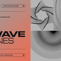 Lignes de vagues - 100 formes vectorielles - image 1