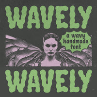 Wavely a Wavy Handmade Font