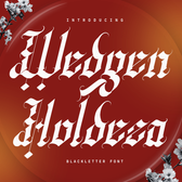 Wedgen Holdeza Blackletter Font
