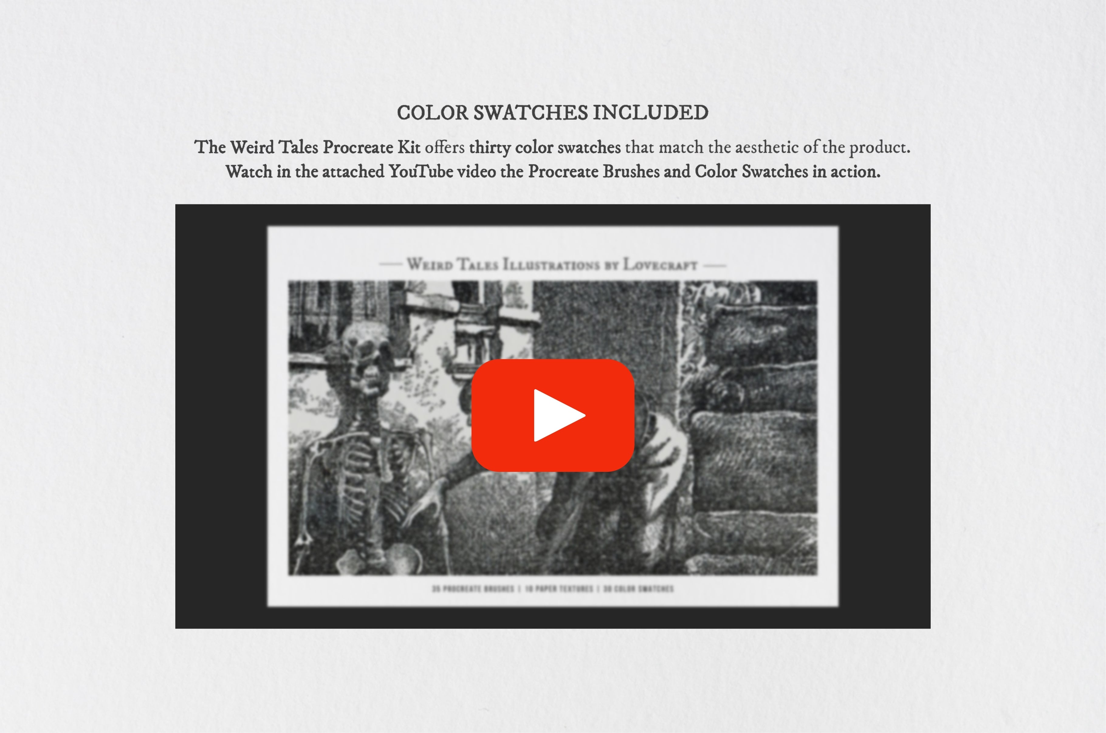 Weird Tales Procreate Kit