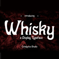 Whisky Display Typeface Font