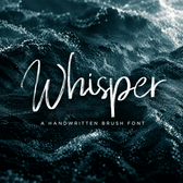 Whisper - Handwritten Brush Script Font