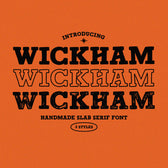 WICKHAM - Handmade Slab Serif Font