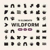Wildform - Hand-Cut Abstract Shapes