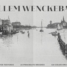 Willem Wenckebach Procreate Kit (Free Download) by Digi Life, preview 2