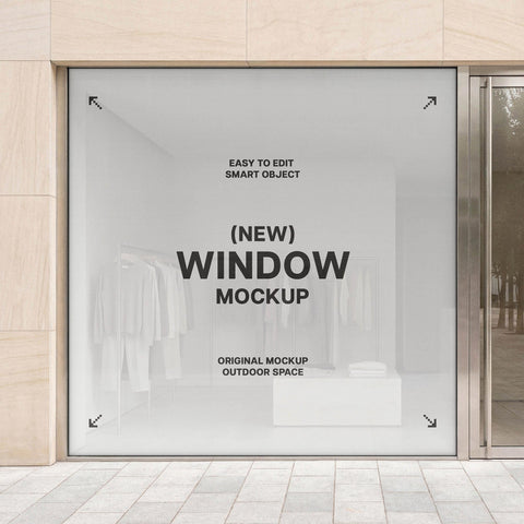 Window Sticker Mockup