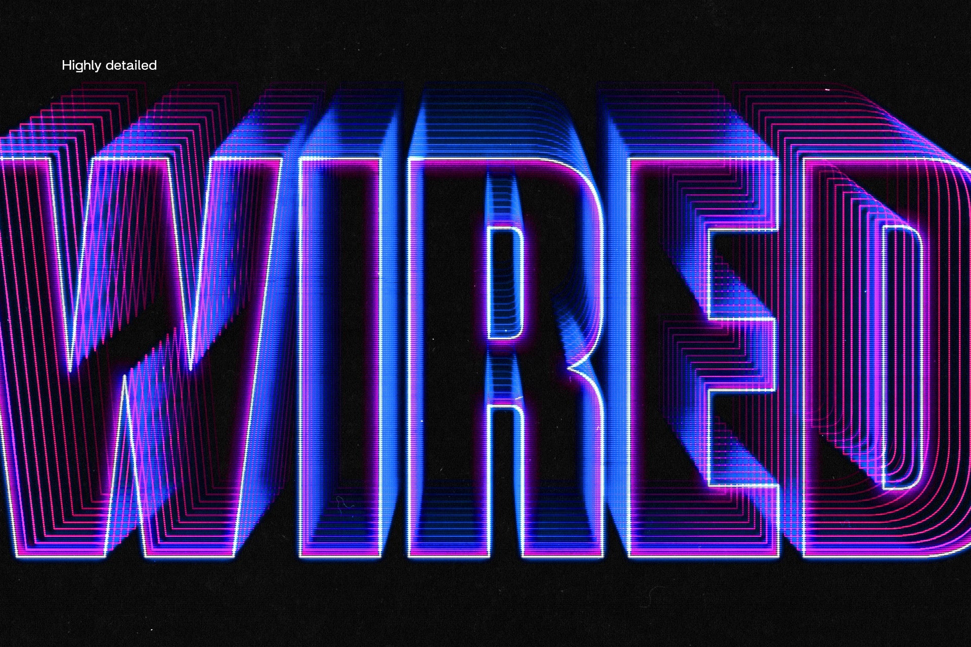 Wired Text Distortion