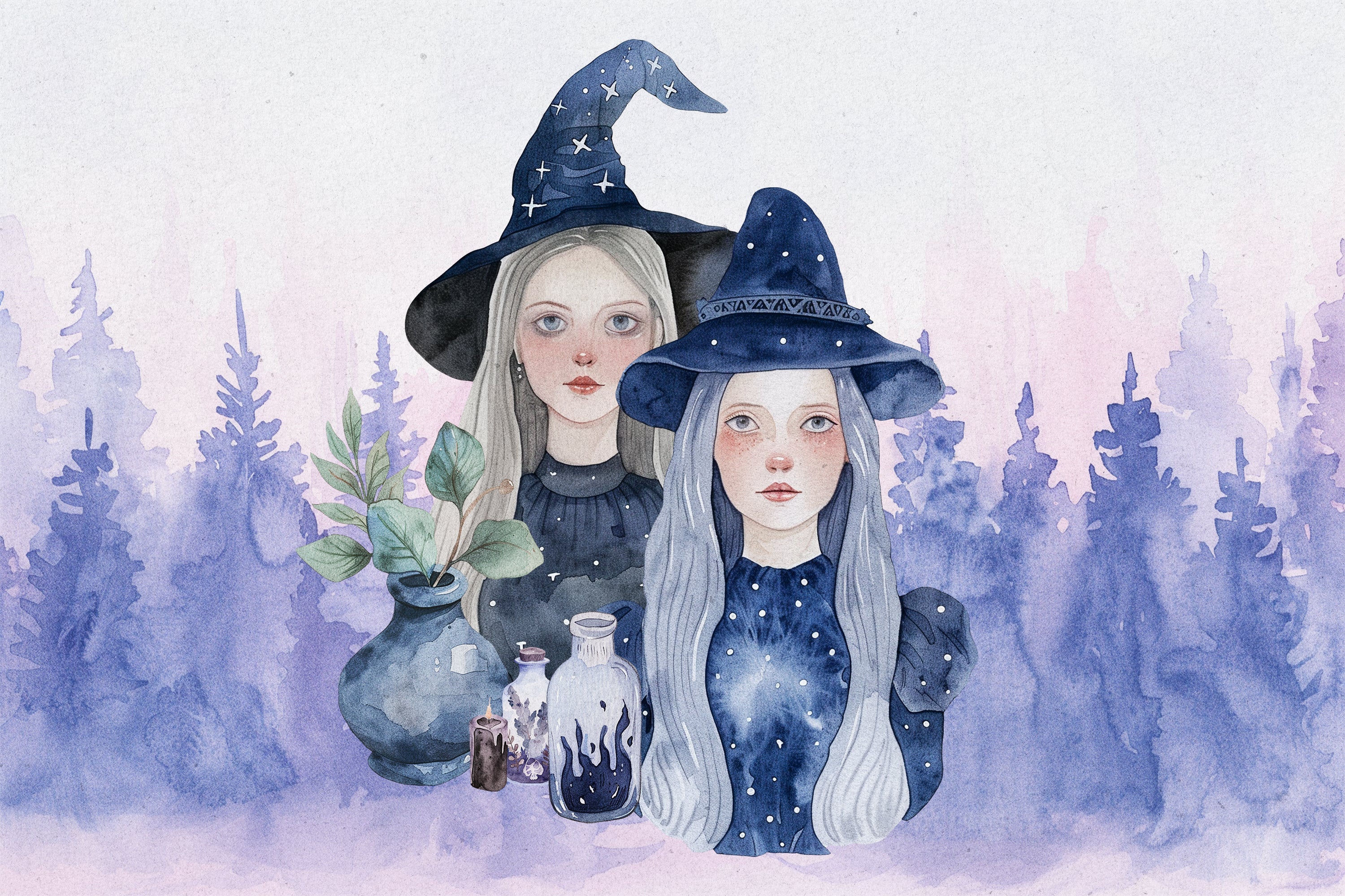 Witchcraft: Watercolor Graphics Collection