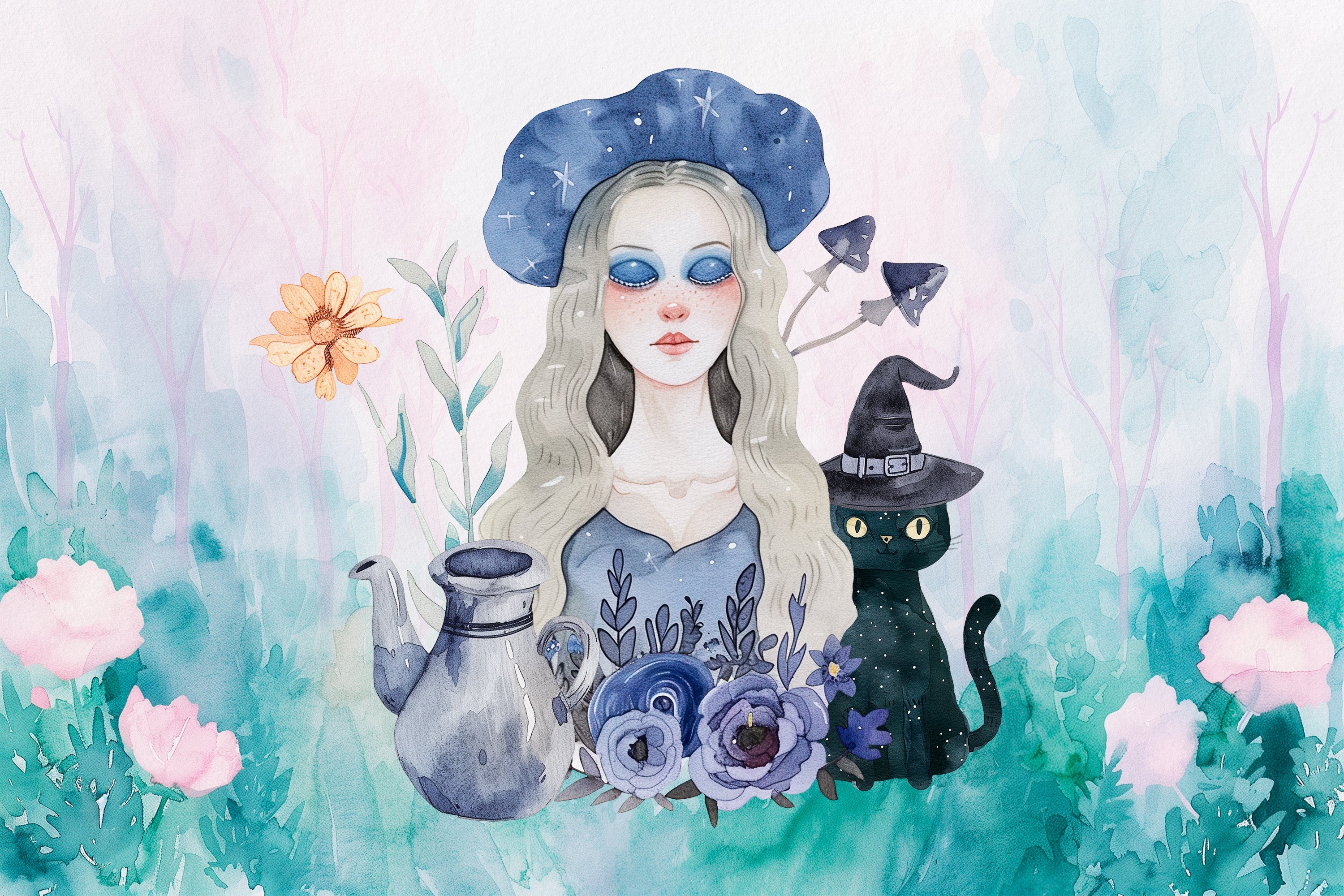 Witchcraft: Watercolor Graphics Collection