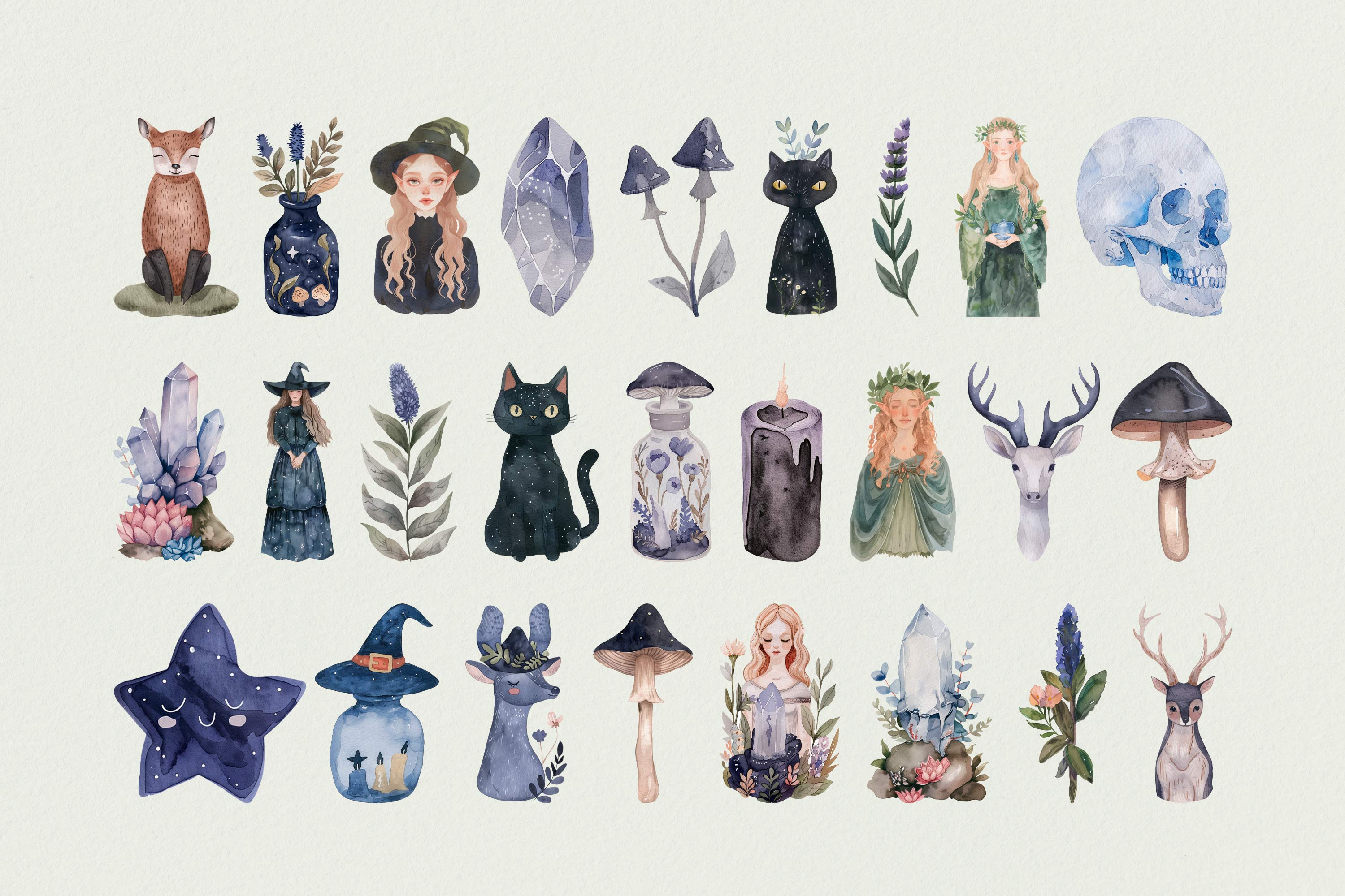 Witchcraft: Watercolor Graphics Collection