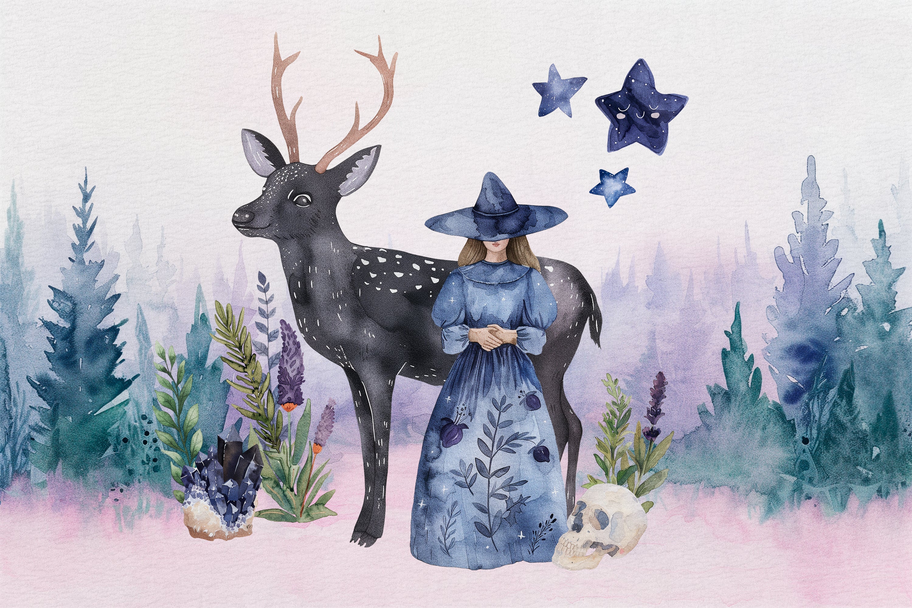 Witchcraft: Watercolor Graphics Collection