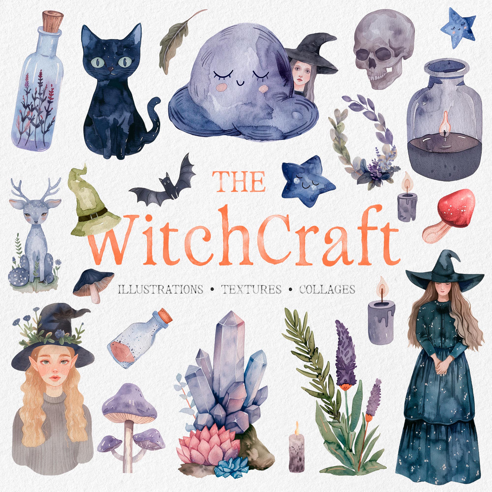 Witchcraft: Watercolor Graphics Collection