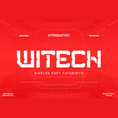 Witech Display Futuristic Font