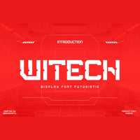 Witech Display Futuristic Font