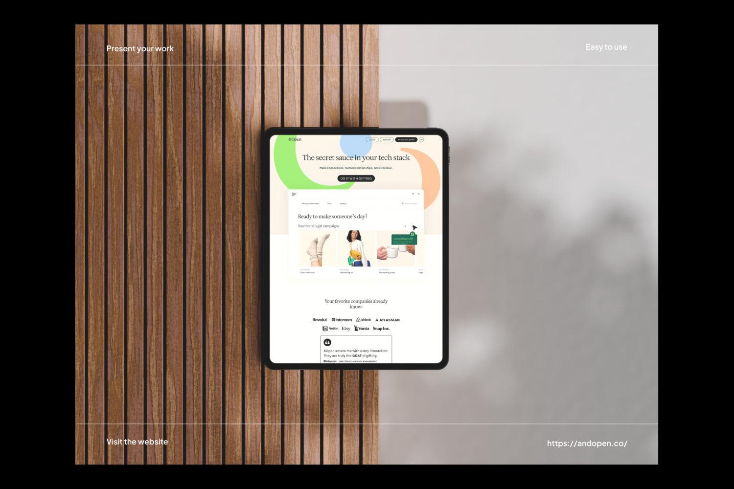 Woody iPad Mockups