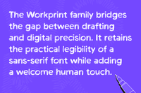 Workprint - A Hand-drawn Sans Serif Font