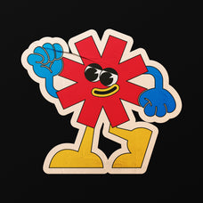 Wrinkled Plastic Stickers Mockup