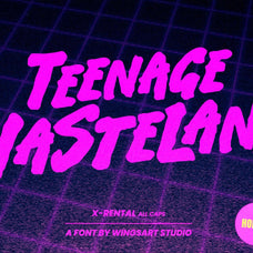 X-Rental - 1980s Retro Horror Font