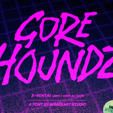 X-Rental - 1980s Retro Horror Font