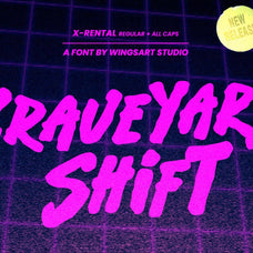 X-Rental - 1980s Retro Horror Font