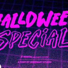 X-Rental - 1980s Retro Horror Font