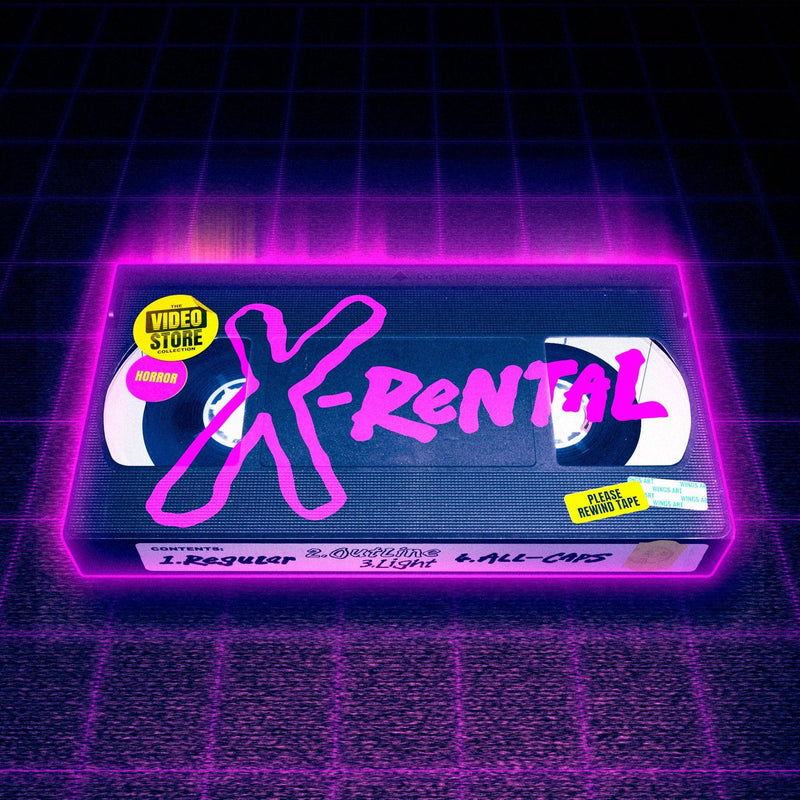 X-Rental - 1980s Retro Horror Font