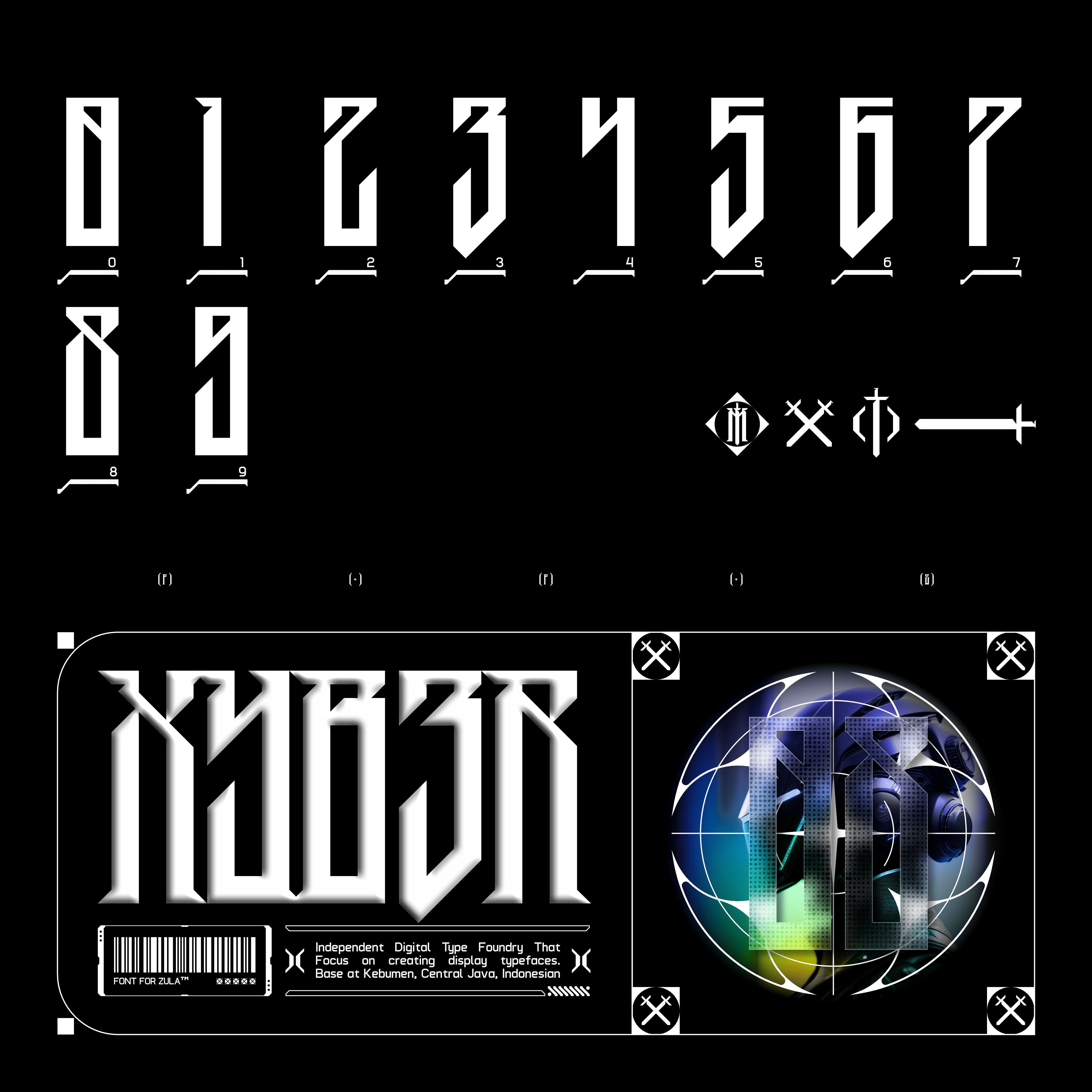 XYB3R Typeface
