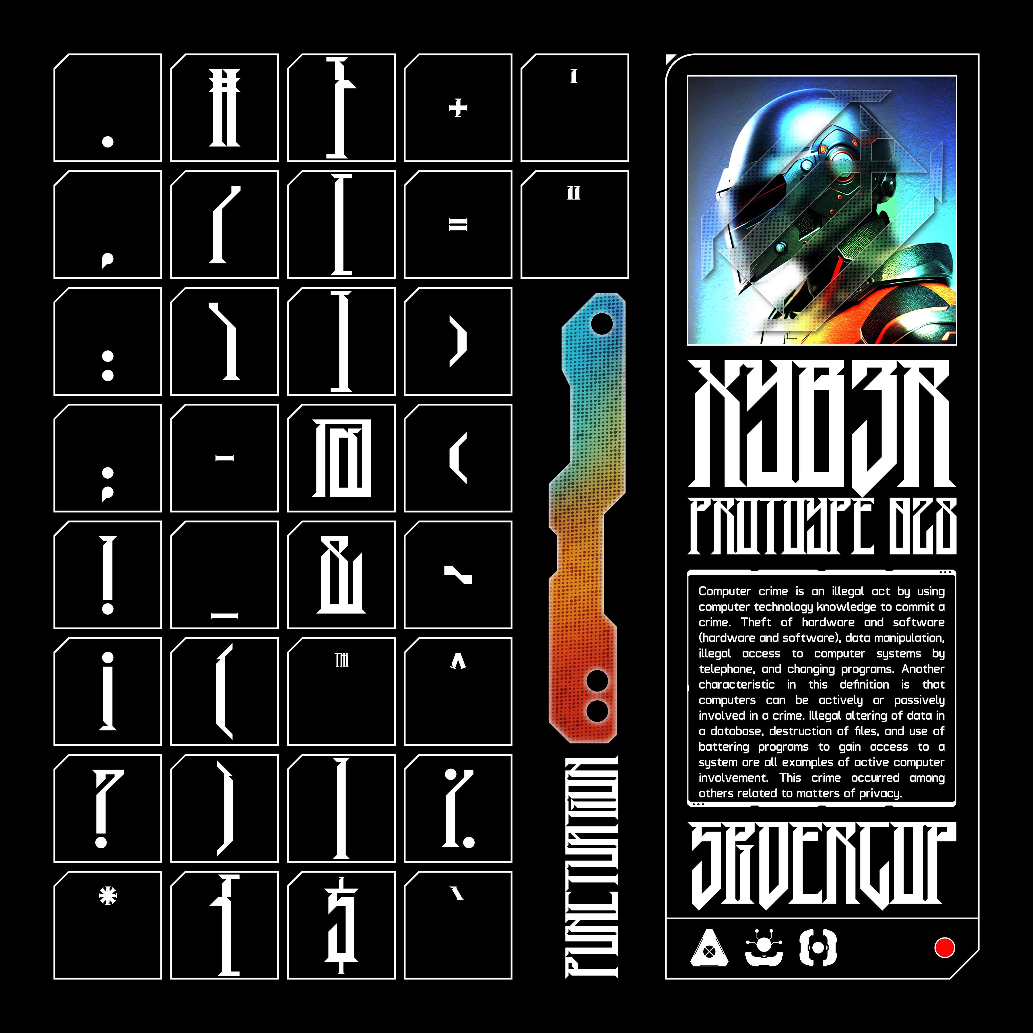 XYB3R Typeface