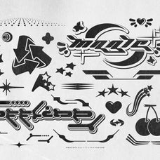 Y2K 240 Shapes Badges Graphic Styles