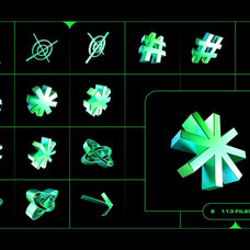 Y2K 3D Shapes Collection