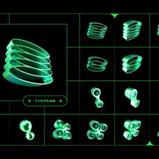Y2K 3D Shapes Collection