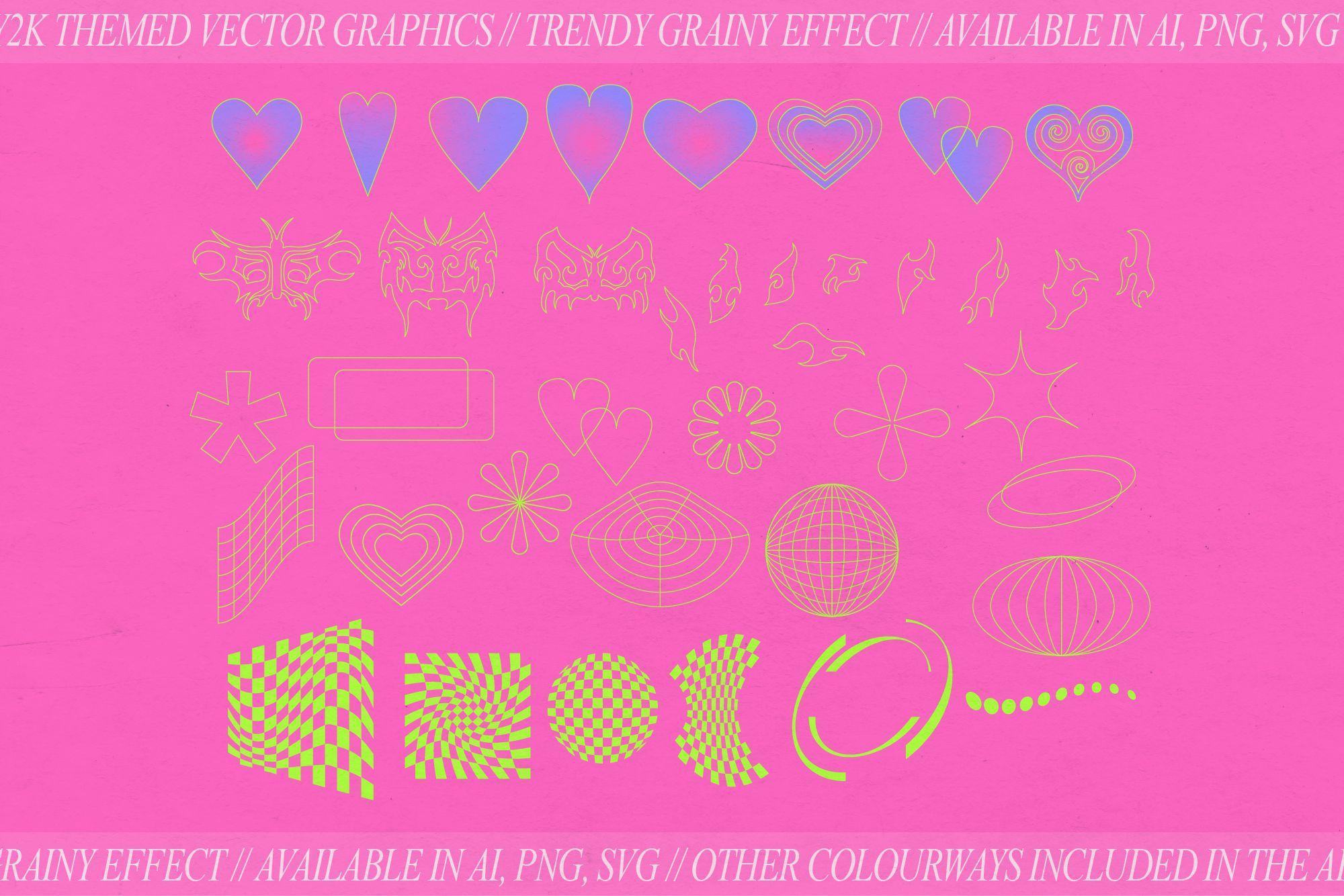 Y2K Themed Vector Clipart