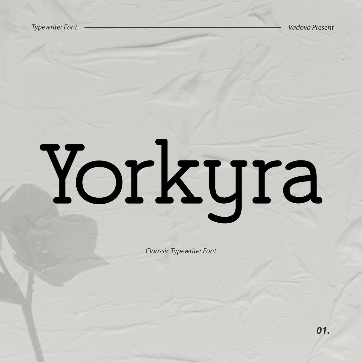 Yorkya Classic Typewriter Font by Vadova Studio, preview 1
