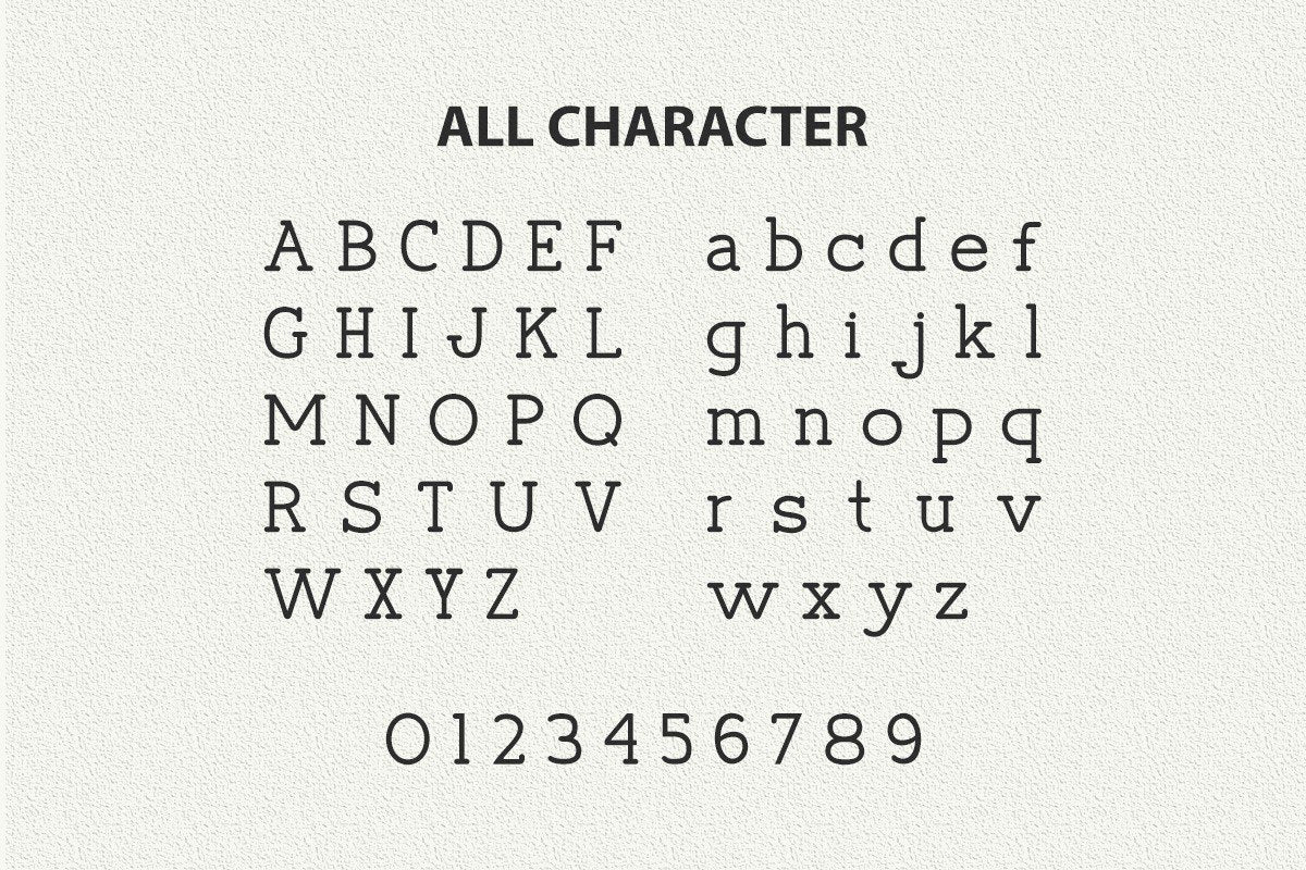 Yorkya Classic Typewriter Font by Vadova Studio, preview 2