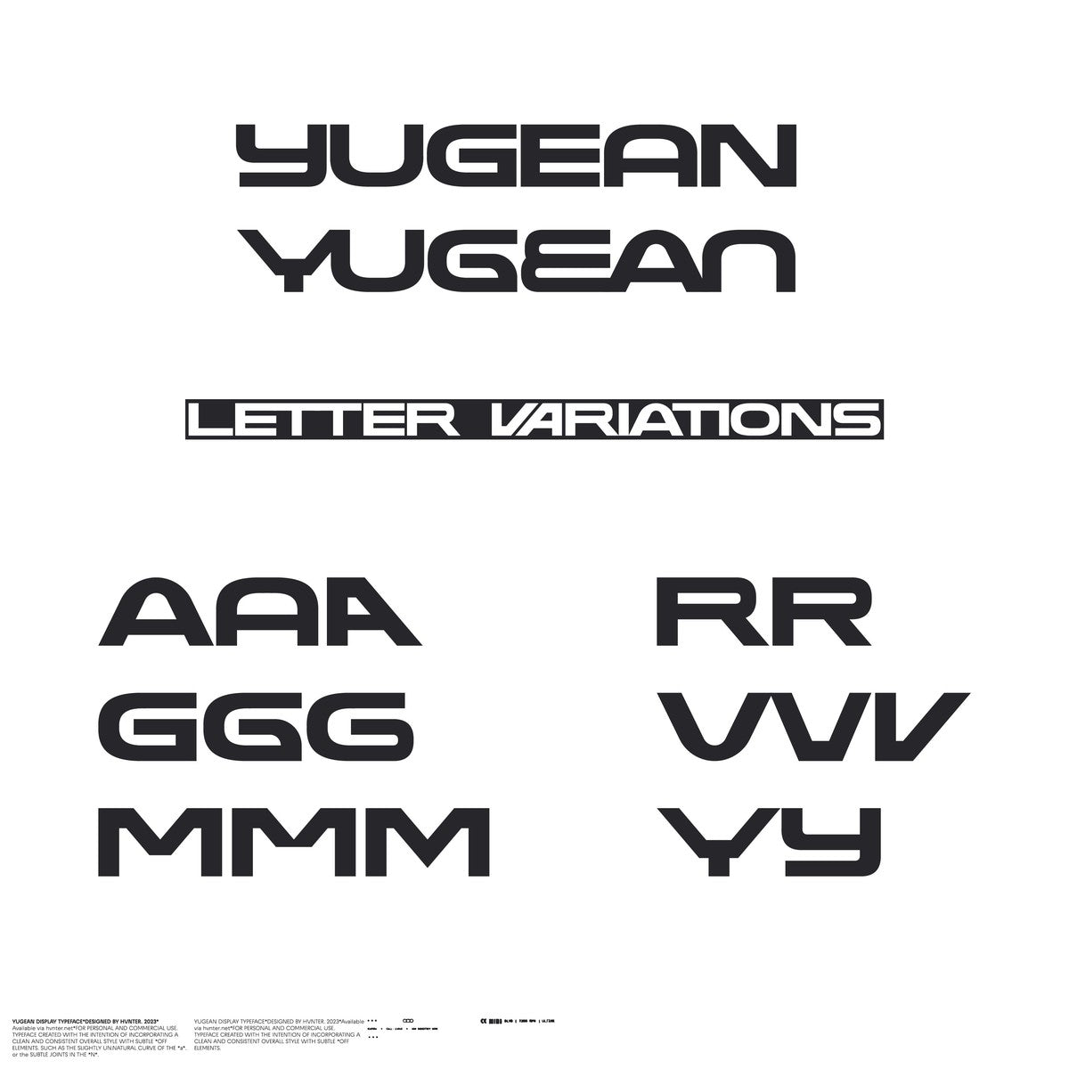 YUGEAN Typeface