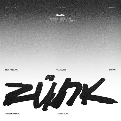 zünk - Y2k Hand-Drawn Typeface