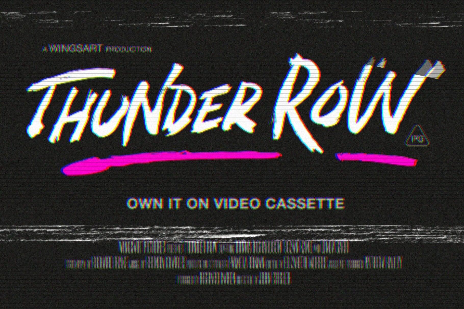 Zombie Punks: Retro 80s Horror Font