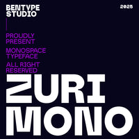 Zurimono - Monospaced Display